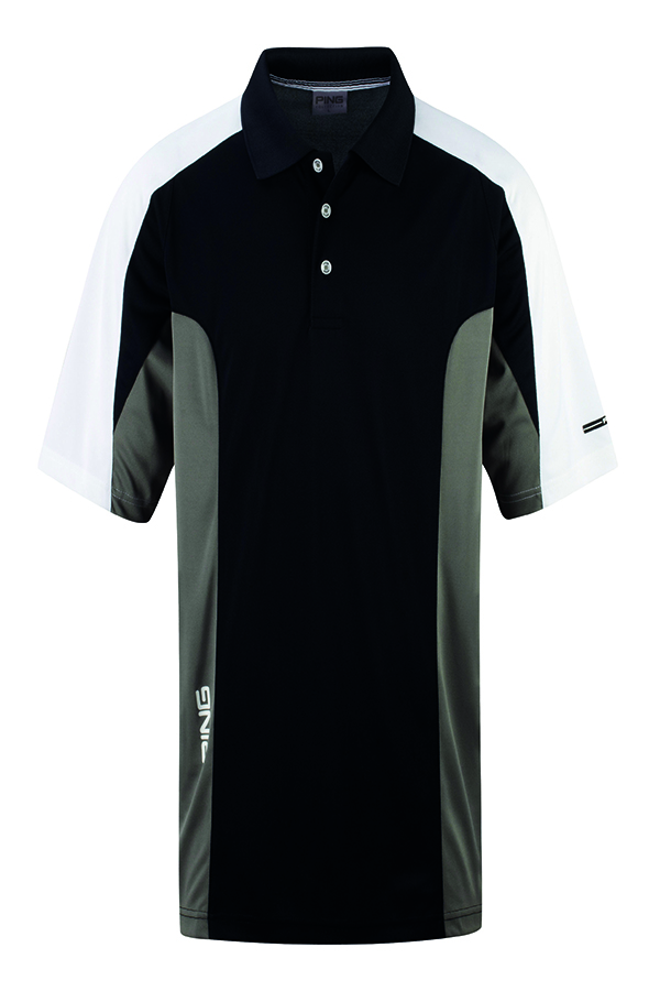 Ping Collection ZNS Luxley Polo Shirt - Black/ Ash