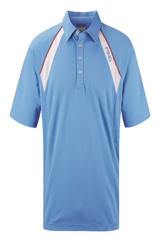 Picture of Ping Collection Miro Polo Shirt - Ocean Blue/White