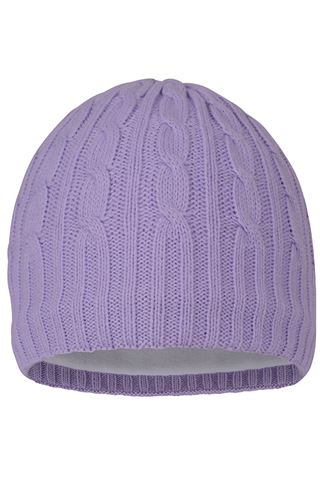 Picture of Green Lamb NOPIC Bella Cable Knitted Fleece Lined Beanie - Orchid