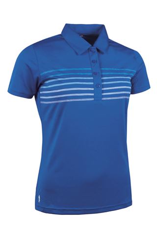 Picture of Glenmuir ZNS Arabella Stripe Polo Shirt - Ascot Blue/Multi