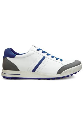 Picture of Ecco Mens Golf Street Shoes - White/Titanium/Royal