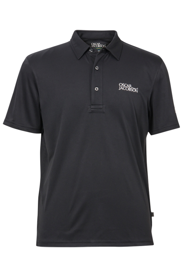 Picture of Oscar Jacobson zns Collin Tour Polo Shirt - Black