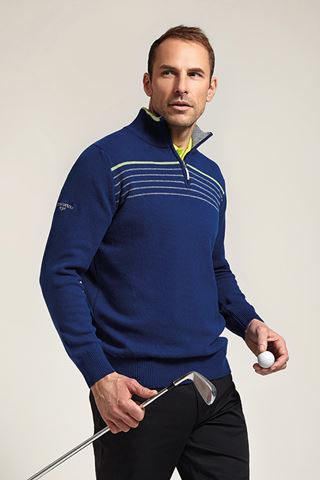 Picture of Glenmuir ZNS Isaac 1/2 Zip Sweater - Light Navy