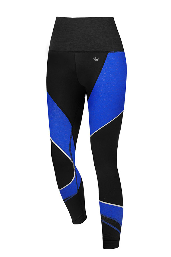 Picture of Rohnisch Shaped Curved Long Tights - Black/Blabar