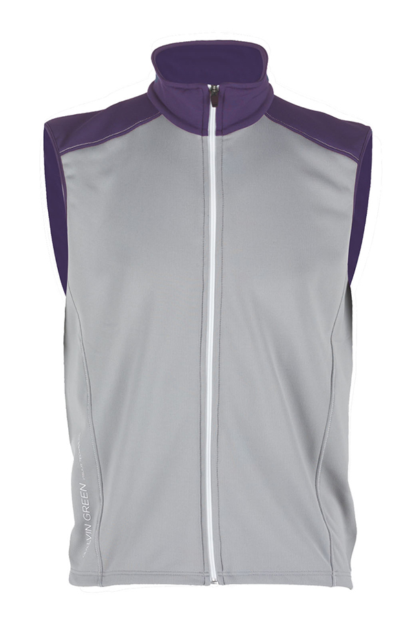 Picture of Galvin ZNS Green Denver Bodywarmer - Steel/Plum/White