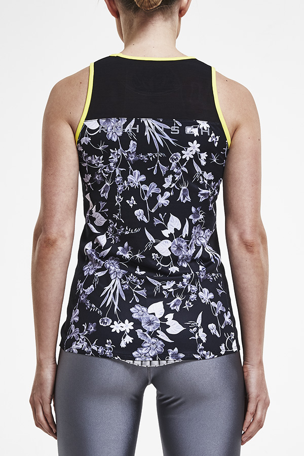 Picture of Rohnisch Hannah Run Singlet - Black Butterfly