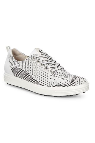 Picture of Ecco ZNS Ladies Casual Hybrid Golf Shoe - White/Black Texture