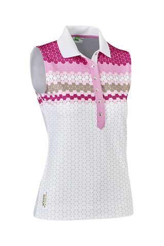 Picture of Daily Sports ZNS Lucy Sleeveless Polo Shirt - Raspberry