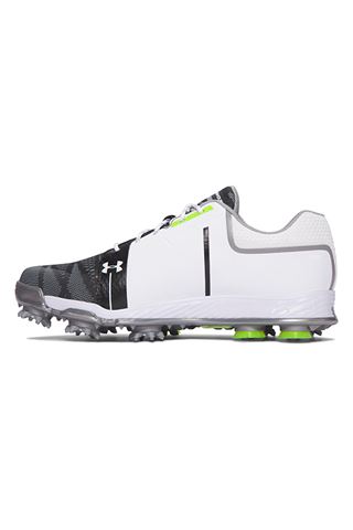 Picture of Under Armour NOPIC Tempo Sports Golf Shoes - White/Steel/Neon
