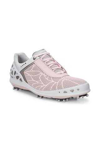 Picture of Ecco zns Ladies Cage Textile Golf Shoes - Silver/Pink