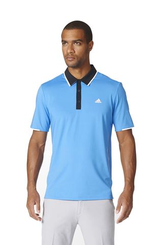 Picture of adidas ZNS  Climacool Tipped Polo Shirt - Ray Blue / Black