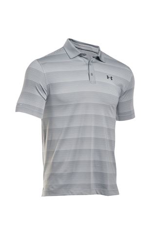 Picture of Under Armour ZNS UA Coldblack Chip in stripe Polo Shirt - Gun Metal
