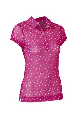 Picture of Daily Sports zns Anne Cap Sleeved Polo Shirt - Raspberry