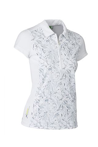 Picture of Daily Sports zns  Marble Cap Sleeve Polo Shirt - White