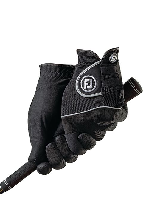 FootJoy Ladies Rain Grip Pair Gloves - Black - 67280