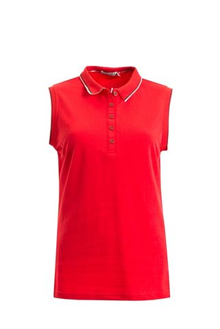 Picture of Green Lamb ZNS Faith Sleeveless Club Polo Shirt - Berry