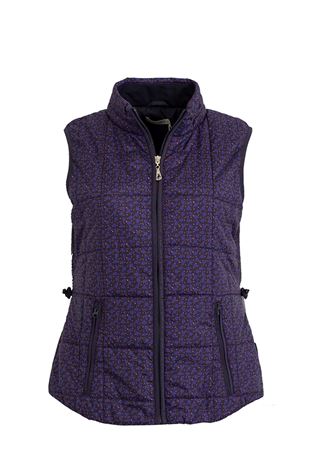 Show details for Green Lamb Jemima Printed Padded Gilet - Navy/Fir