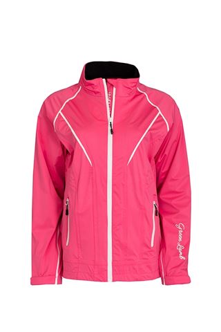 Picture of Green Lamb ZNS New Hush Waterproof Jacket - Cerise/White