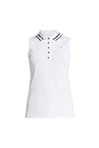 Picture of Rohnisch zns  Pim Sleeveless Polo Shirt - White