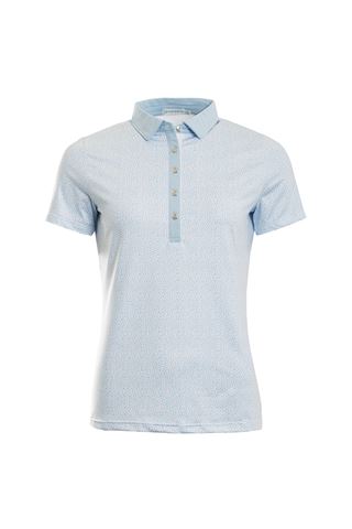 Picture of Green Lamb zns  Patrice Printed Polo Shirt - Blue
