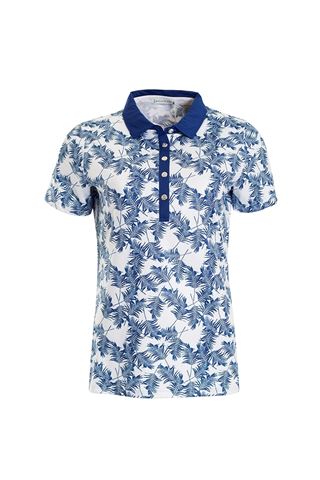 Picture of Green Lamb ZNS Patrice Printed Polo Shirt - Ocean