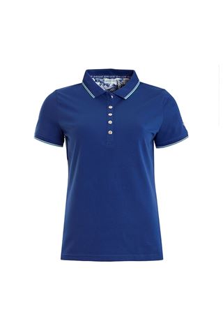 Picture of Green Lamb ZNS Patsy Jersey Club Polo Shirt - Ocean