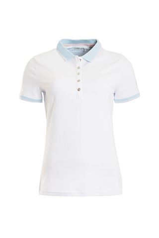 Picture of Green Lamb zns Patsy Jersey Club Polo Shirt - White / Blue