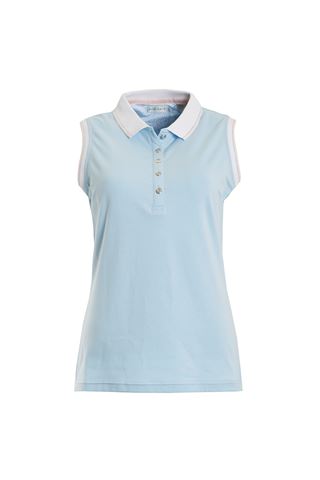 Picture of Green Lamb zns Paulina Jersey Club Sleeveless Polo Shirt - Blue