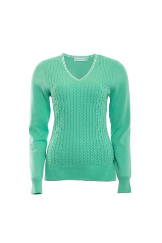 Picture of Green Lamb zns  Brid Cable Sweater - Green