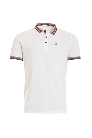 Picture of Calvin Klein ZNS Spark Polo Shirt - White / Red