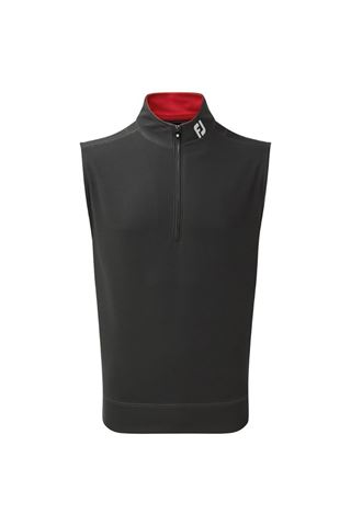 Picture of FootJoy ZNS Spun Poly 1/2 Zip Vest - Charcoal / Red