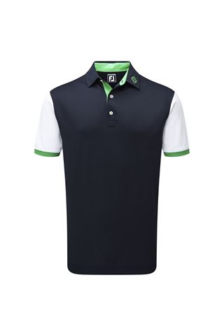 Picture of Footjoy ZNS Stretch Colour Block with Contrast Trim - Navy / White / Green