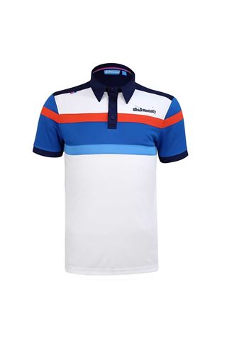 Picture of Bunker Mentality ZNS CMax Bright Stripe Tech Polo Shirt - Navy