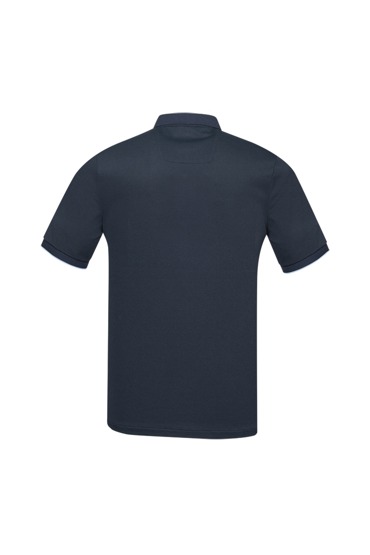 Picture of Oscar Jacobson Ivo Pin Polo Shirt - Navy / Sky 212