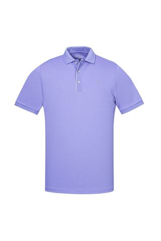Picture of Oscar Jacobson ZNS Ivo Pin Polo Shirt - Violet / Grey 264