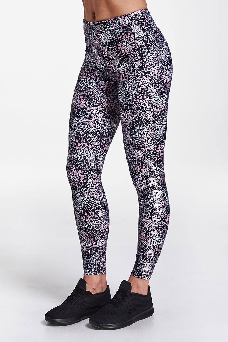 Picture of Rohnisch Flattering AOP Tights - Anemone Moody Moss