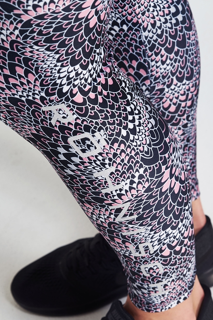 Picture of Rohnisch Flattering AOP Tights - Anemone Moody Moss