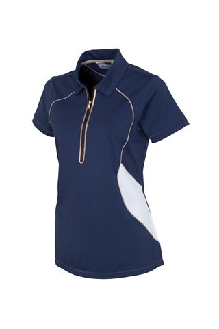 Picture of Sunice zns Tegan Coollite Polo Shirt - Midnight / Golden