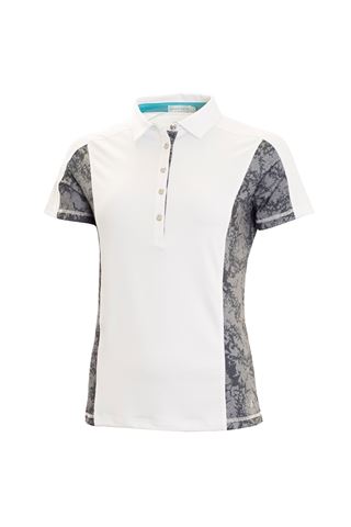 Picture of Green Lamb zns Fleur Shirt with Printed Panels - White / Grey