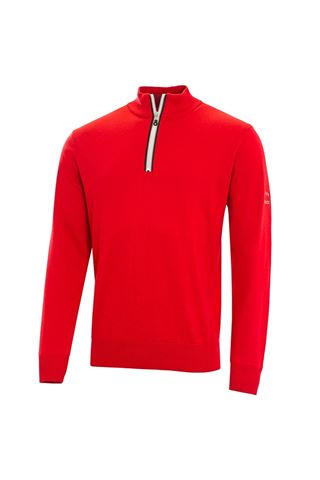 Picture of Cutter & Buck Tech Lined Windblock Sweater - Red