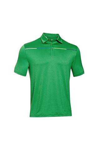 Picture of Under Armour zns UA Coldblack Chest Stripe Polo - Feisty Green 319
