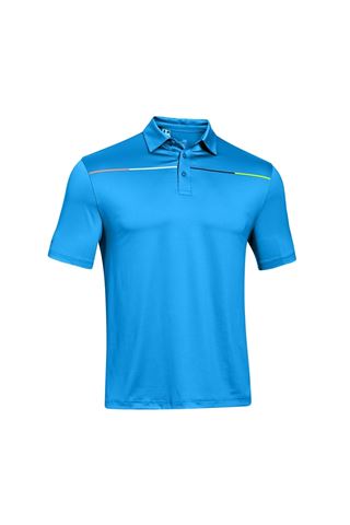 Picture of Under Armour ZNS UA Coldblack Chest Stripe Polo Shirt - Electric Blue 428