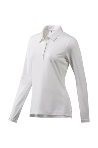 Picture of adidas zns Ultimate 365 Long Sleeve Polo Shirt - White