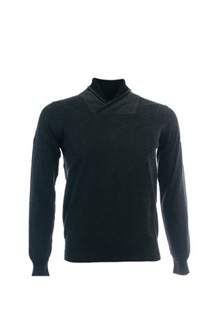Show details for Glenmuir Wellesley Shawl Collar Sweater - Metalic Marl/Black