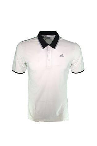 Show details for adidas Climacool Performance Polo Shirt - White / Black / Mid Grey