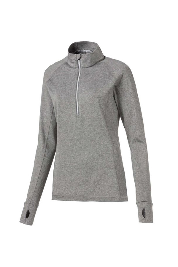 Picture of Puma Golf Women's Rotation 1/4 Zip - Medium Grey Heather (XL ONLY)