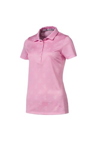 Show details for Puma Golf Women's Burst into Bloom Polo Shirt - Pale Pink