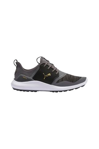 Picture of Puma Golf ZNS Ignite NXT Lace Golf Shoes - Quiet Shade Team Gold Black