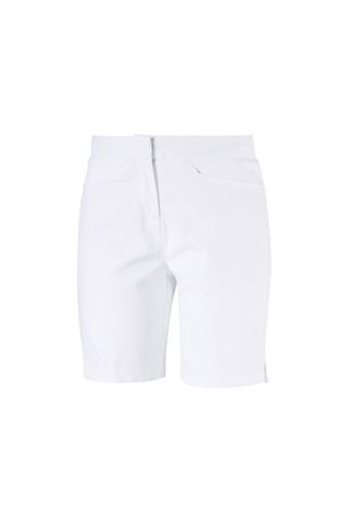 Picture of Puma Golf zns Women's Pounce Bermuda Golf Shorts - Bright White