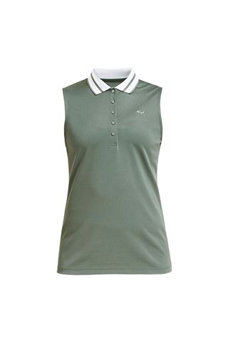 Picture of Rohnisch zns  Pim Sleeveless Polo Shirt - Combat Green